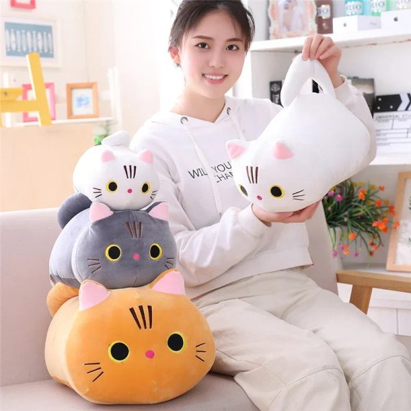 Cute 20cm Soft Cat Plush Pillow - Adorable Kawaii Cushion Toy Cute 20cm Soft Cat Plush Pillow - Adorable Kawaii Cushion Toy