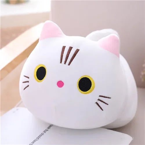 Cute 20cm Soft Cat Plush Pillow - Adorable Kawaii Cushion Toy Cute 20cm Soft Cat Plush Pillow - Adorable Kawaii Cushion Toy