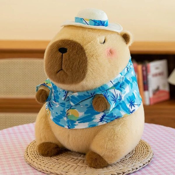 Cute 21cm Capybara Plush Toy - Fluffy Beach Style Stuffed Animal Gift Cute 21cm Capybara Plush Toy - Fluffy Beach Style Stuffed Animal Gift