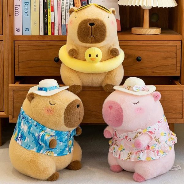 Cute 21cm Capybara Plush Toy - Fluffy Beach Style Stuffed Animal Gift Cute 21cm Capybara Plush Toy - Fluffy Beach Style Stuffed Animal Gift