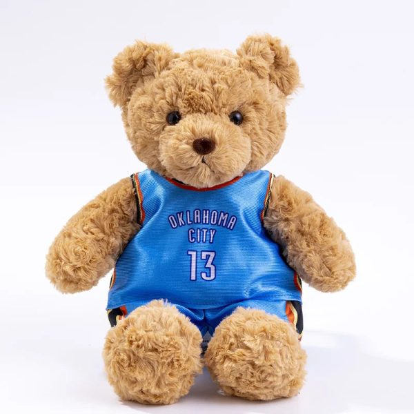 Cute 25cm Bear Plush Toy in Basketball Tee - Perfect Gift for Kids!