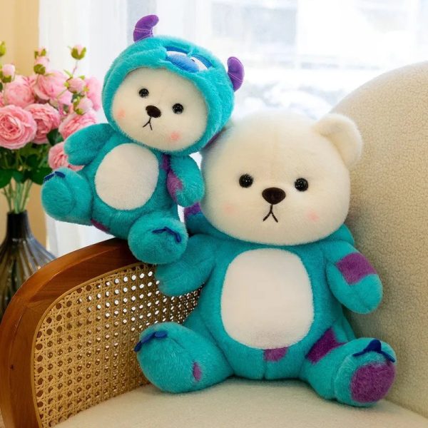 Cute 30cm Bear Plush Toy - Transform into Disney Stitch! Soft & Adorable! Cute 30cm Bear Plush Toy - Transform into Disney Stitch! Soft & Adorable!