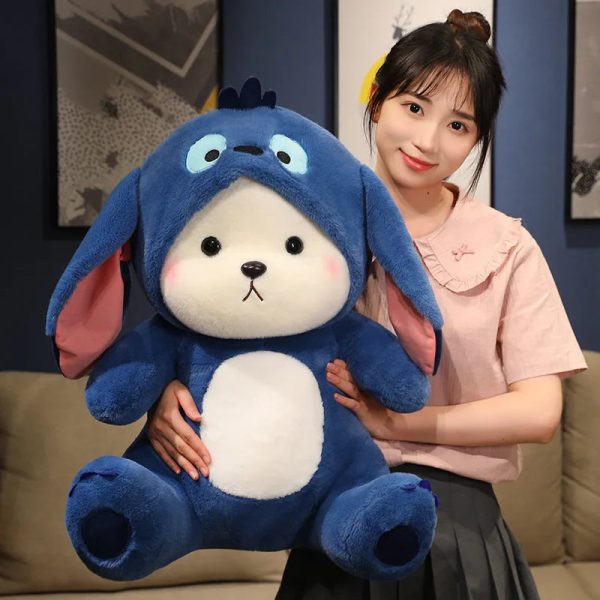Cute 30cm Bear Plush Toy - Transform into Disney Stitch! Soft & Adorable! Cute 30cm Bear Plush Toy - Transform into Disney Stitch! Soft & Adorable!