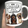 Cute 3D Puppy Thanks For Being The Best Dog Mom Ever - Personalized Mug Cute 3D Puppy Thanks For Being The Best Dog Mom Ever - Personalized Mug