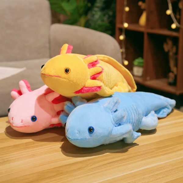 Cute 45CM Axolotl Plush Toy - Realistic Ambystoma Mexicanum for Kids Cute 45CM Axolotl Plush Toy - Realistic Ambystoma Mexicanum for Kids