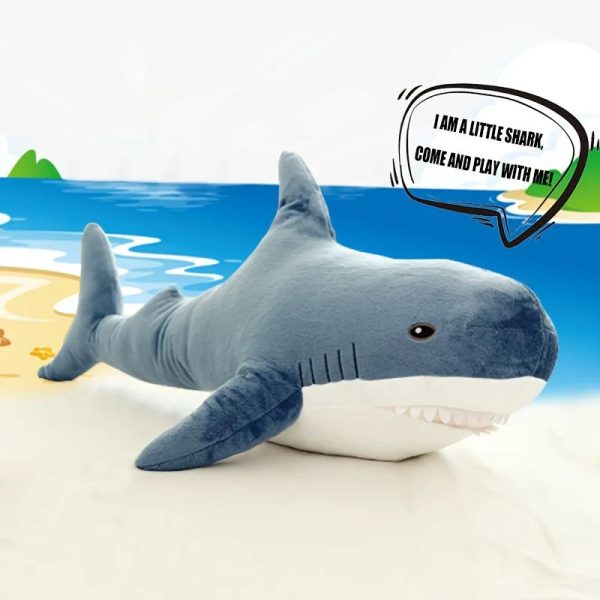 Cute 58CM Soft Shark Plush Toy - Adorable Gift for Kids & Collectors! Cute 58CM Soft Shark Plush Toy - Adorable Gift for Kids & Collectors!