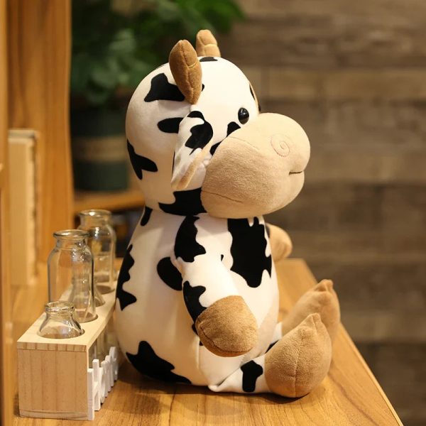 Cute 65CM Cartoon Milk Cow Plush Toy - Soft Cuddle Buddy for Kids
