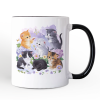 Cute Baby Cats Wildflower Personalized Mug, Cottagecore Botanical Cat Gift with Custom Name Cute Baby Cats Wildflower Personalized Mug, Cottagecore Botanical Cat Gift with Custom Name
