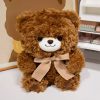 Cute Bowknot Bear Plush Toy - Soft Teddy Pillow for Love & Comfort Cute Bowknot Bear Plush Toy - Soft Teddy Pillow for Love & Comfort