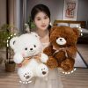 Cute Bowknot Bear Plush Toy - Soft Teddy Pillow for Love & Comfort Cute Bowknot Bear Plush Toy - Soft Teddy Pillow for Love & Comfort