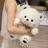 Cute Bowknot Bear Plush Toy - Soft Teddy Pillow for Love & Comfort Cute Bowknot Bear Plush Toy - Soft Teddy Pillow for Love & Comfort