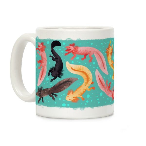 Cute Bright Axolotls Coffee Mug Cute Bright Axolotls Coffee Mug