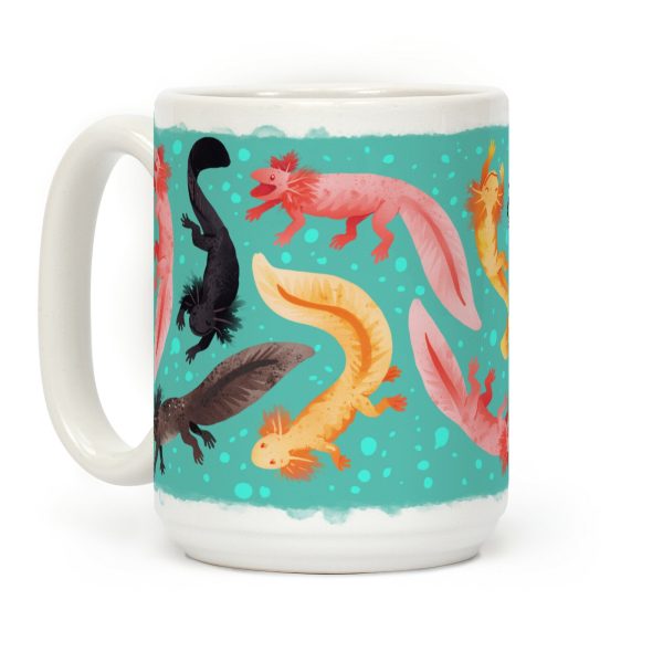 Cute Bright Axolotls Coffee Mug Cute Bright Axolotls Coffee Mug