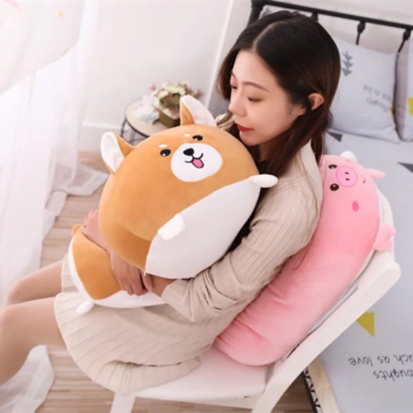 Cute Cartoon Animal Plush Pillow - Adorable Fat Dog, Cat & Friends! Cute Cartoon Animal Plush Pillow - Adorable Fat Dog, Cat & Friends!