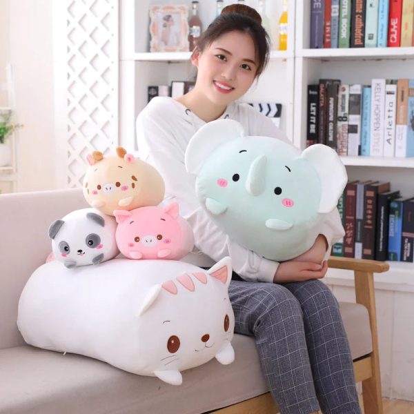 Cute Cartoon Animal Plush Pillows - Adorable Gifts for Kids