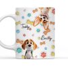 Cute Cartoon Dog Baby - Personalized 3D Inflated Effect Ceramic Mug - Gift For Dog Lovers | CLP15 NA94