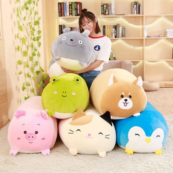 Cute Cartoon Plush Pillow - Soft Fat Dog, Cat, Totoro & More! Perfect Gift! Cute Cartoon Plush Pillow - Soft Fat Dog, Cat, Totoro & More! Perfect Gift!