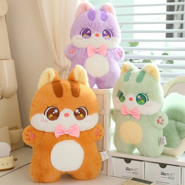 Cute Cat Bowtie Plush Toy - Soft Throw Pillow for Kids & Girlfriends Cute Cat Bowtie Plush Toy - Soft Throw Pillow for Kids & Girlfriends