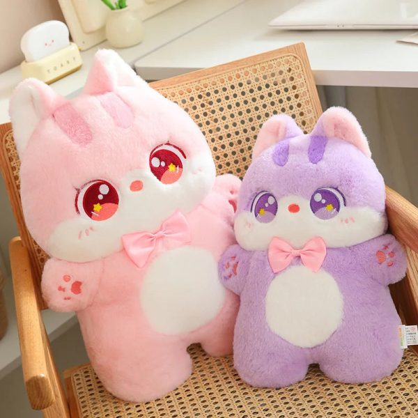 Cute Cat Bowtie Plush Toy - Soft Throw Pillow for Kids & Girlfriends Cute Cat Bowtie Plush Toy - Soft Throw Pillow for Kids & Girlfriends