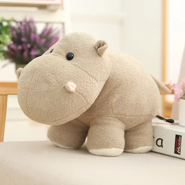 Cute Chubby Hippo & Elephant Plush Toys Cute Chubby Hippo & Elephant Plush Toys