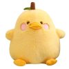 Cute Duck & Pear Plush Toy: 2-in-1 Pillow for Kids' Fun! Cute Duck & Pear Plush Toy: 2-in-1 Pillow for Kids' Fun!