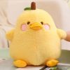 Cute Duck & Pear Plush Toy: 2-in-1 Pillow for Kids' Fun! Cute Duck & Pear Plush Toy: 2-in-1 Pillow for Kids' Fun!