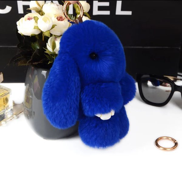 Cute Fluffy Rex Rabbit Fur Keychain Cute Fluffy Rex Rabbit Fur Keychain