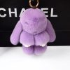 Cute Fluffy Rex Rabbit Fur Keychain Cute Fluffy Rex Rabbit Fur Keychain