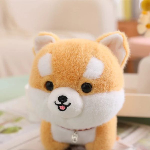 Cute Fluffy Shiba Inu Plush Toy - Adorable Soft Stuffed Animal for Kids