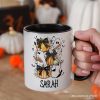 Cute Ghost Teacher Halloween Personalized Mug, Retro Boo Spooky School Gift with Custom Name Cute Ghost Teacher Halloween Personalized Mug, Retro Boo Spooky School Gift with Custom Name