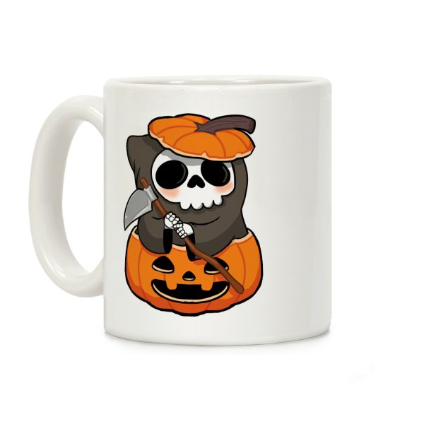 Cute Halloween Grim Reaper Coffee Mug Cute Halloween Grim Reaper Coffee Mug