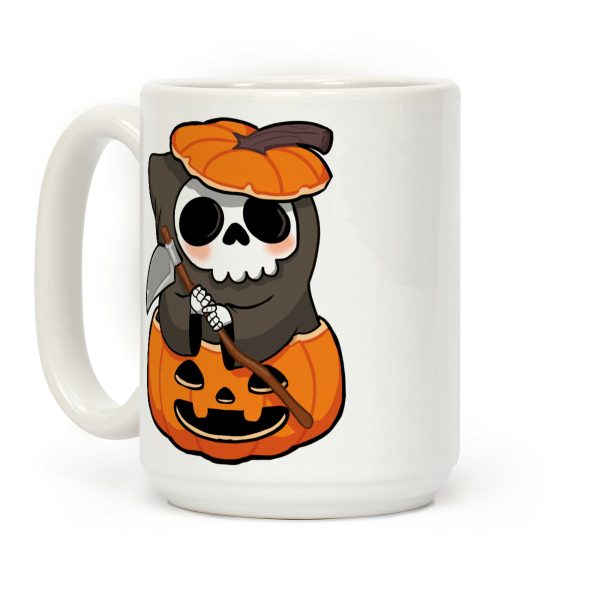 Cute Halloween Grim Reaper Coffee Mug Cute Halloween Grim Reaper Coffee Mug