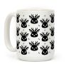 Cute Jackalope Black and White Pattern Coffee Mug Cute Jackalope Black and White Pattern Coffee Mug