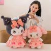 Cute Kuromi Plush Doll - 30cm Sanlio Purple Dress Gift for Anime Lovers