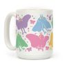 Cute Pastel Mothman Pattern Coffee Mug Cute Pastel Mothman Pattern Coffee Mug
