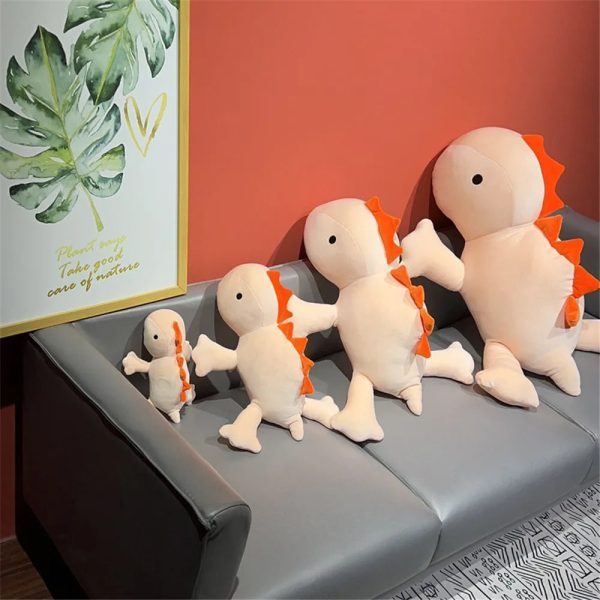 Cute Pink Dinosaur Weighted Plush Toy - Soft Sleep Pillow for Kids