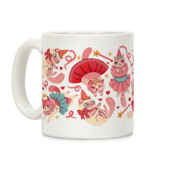 Cute Princess Cat Pattern Coffee Mug Cute Princess Cat Pattern Coffee Mug