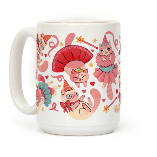 Cute Princess Cat Pattern Coffee Mug Cute Princess Cat Pattern Coffee Mug