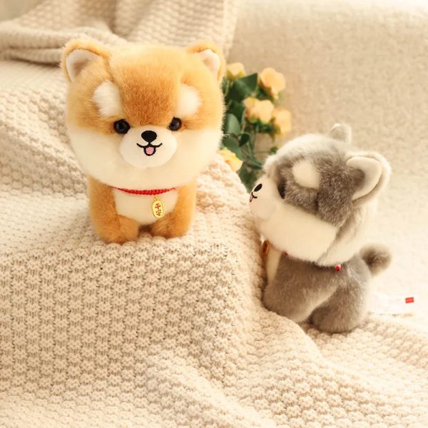 Cute Puppy Plush Toy Soft Husky and Corgi Dolls for Kids Cute Puppy Plush Toy Soft Husky and Corgi Dolls for Kids