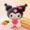 Cute Sanrio Kuromi & My Melody Plush Dolls - Adorable Strawberry Pillows! Cute Sanrio Kuromi & My Melody Plush Dolls - Adorable Strawberry Pillows!