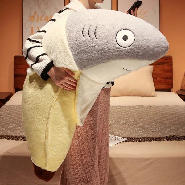 Cute Shark Banana Plush Soft & Cuddly Cute Shark Banana Plush Soft & Cuddly