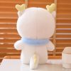 Cute White Dragon Plush Toy with Scarf - Perfect New Year Gift! Cute White Dragon Plush Toy with Scarf - Perfect New Year Gift!