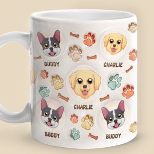 Cuteness Overload - Dog Personalized Custom 3D Inflated Effect Printed Mug - Christmas Gift For Pet Owners, Pet Lovers