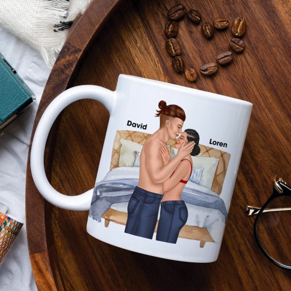 Dad All Day Daddy All Night, Personalized Couple White Mug Dad All Day Daddy All Night, Personalized Couple White Mug