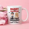 Dad And Daughter Share Love - Personalized Two-Tone Mug with Cute Design - Perfect Gift for Fathers and Daughters Dad And Daughter Share Love - Personalized Two-Tone Mug with Cute Design - Perfect Gift for Fathers and Daughters
