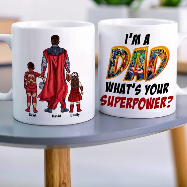 Dad and Kids DR-WHM-03dnqn180323tm Personalized Coffee Mug