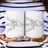 Dad Hand Bumps Custom Kids' Names - Personalized Mug Dad Hand Bumps Custom Kids' Names - Personalized Mug