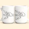 Dad Hand Bumps Custom Kids' Names - Personalized Mug Dad Hand Bumps Custom Kids' Names - Personalized Mug