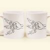Dad Hand Bumps Custom Kids' Names - Personalized Mug Dad Hand Bumps Custom Kids' Names - Personalized Mug