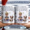 Dad If I Could Talk Love You Much Mug With Paws And Cartoon Figures - Personalized Custom Coffee Mug - DOG048_MG Dad If I Could Talk Love You Much Mug With Paws And Cartoon Figures - Personalized Custom Coffee Mug - DOG048_MG